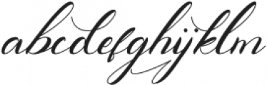 Right Signature Regular otf (400) Font LOWERCASE