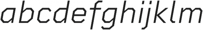 Rigid Square Light Italic otf (300) Font LOWERCASE