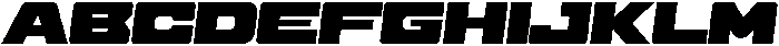 Rigid WideItalic otf (400) Font UPPERCASE