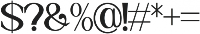 Riglia Reguler otf (400) Font OTHER CHARS