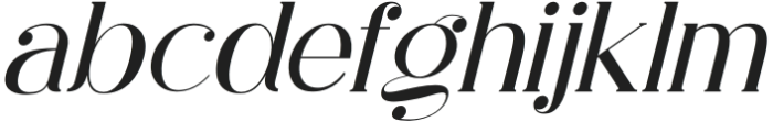 Rihena Italic otf (400) Font LOWERCASE