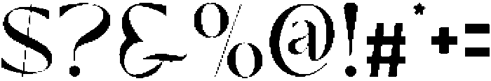Rikang otf (400) Font OTHER CHARS