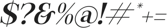 Rilenda Italic otf (400) Font OTHER CHARS