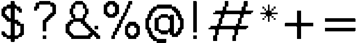 Rimini pixel Regular otf (400) Font OTHER CHARS