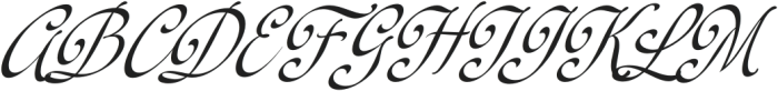 Rinapelle Script Regular otf (400) Font UPPERCASE