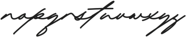 RinaskaSignature otf (400) Font LOWERCASE
