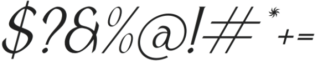 Riolanik Italic otf (400) Font OTHER CHARS
