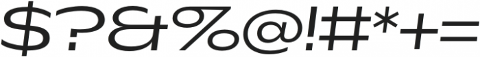 Rioma Regular Wide Italic otf (400) Font OTHER CHARS