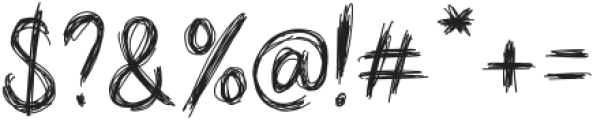 Riotink Scribble otf (400) Font OTHER CHARS