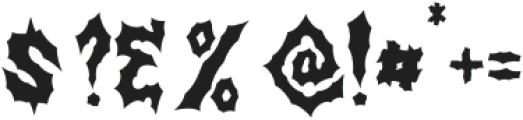 RiotspikeCrossbones otf (400) Font OTHER CHARS