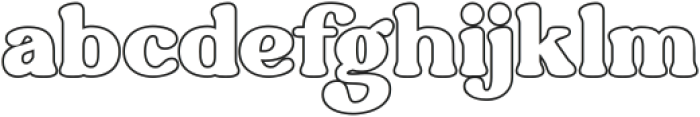 Ripe Mango Outline ttf (400) Font LOWERCASE