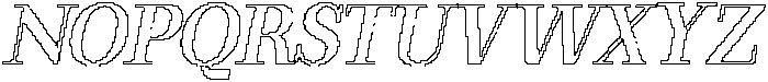 Ripete Pixel Outline otf (400) Font UPPERCASE