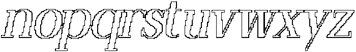 Ripete Pixel Outline otf (400) Font LOWERCASE