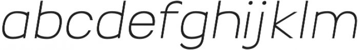 Ripple Light Italic otf (300) Font LOWERCASE