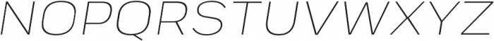 Ripple Thin Italic otf (100) Font UPPERCASE