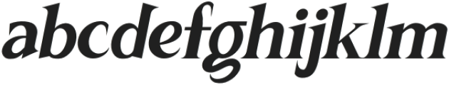 Riqsa Italic otf (400) Font LOWERCASE