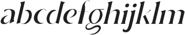 Riqsa Thin Italic otf (100) Font LOWERCASE