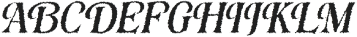 Risbeg Rough Italic otf (400) Font UPPERCASE