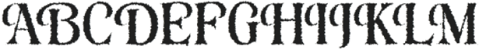 Risbeg Rough Regular otf (400) Font UPPERCASE