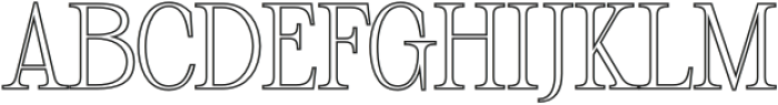 Risley Outline otf (400) Font UPPERCASE