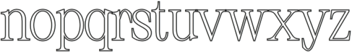 Risley Outline otf (400) Font LOWERCASE