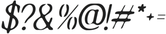 RisleyBlur-Italic otf (400) Font OTHER CHARS