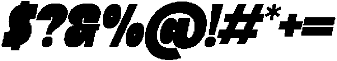 Ristle Oblique Black otf (900) Font OTHER CHARS