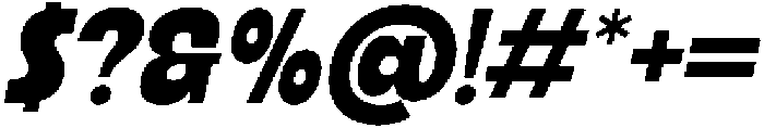 Ristle Oblique Bold otf (700) Font OTHER CHARS