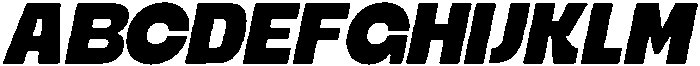 Ristle Oblique Bold otf (700) Font UPPERCASE