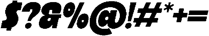Ristle Oblique Extra Bold otf (700) Font OTHER CHARS