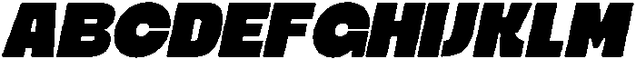Ristle Oblique Extra Bold otf (700) Font UPPERCASE