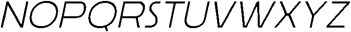 Ristle Oblique Extra Light otf (200) Font UPPERCASE