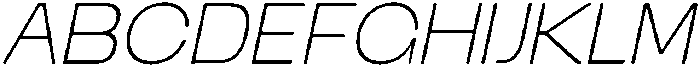 Ristle Oblique Thin otf (100) Font UPPERCASE