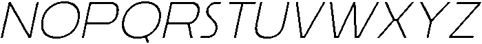 Ristle Oblique Thin otf (100) Font UPPERCASE
