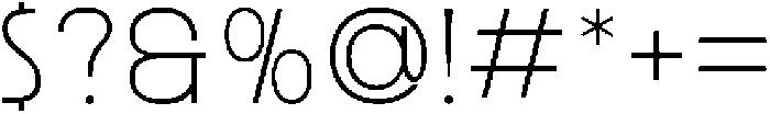 Ristle Thin otf (100) Font OTHER CHARS