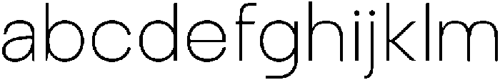Ristle Thin otf (100) Font LOWERCASE