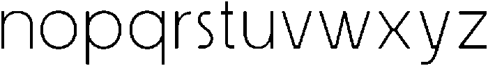Ristle Thin otf (100) Font LOWERCASE