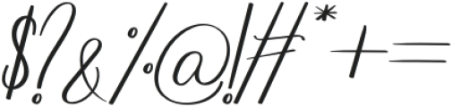 Rittani Italic otf (400) Font OTHER CHARS