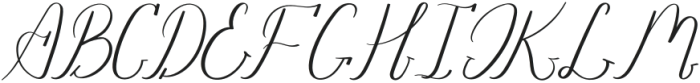 Rittani Italic otf (400) Font UPPERCASE