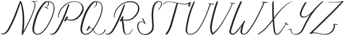 Rittani Italic otf (400) Font UPPERCASE