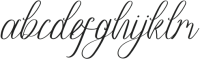 Rittani Italic otf (400) Font LOWERCASE