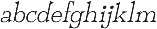 Rivania Italic otf (400) Font LOWERCASE