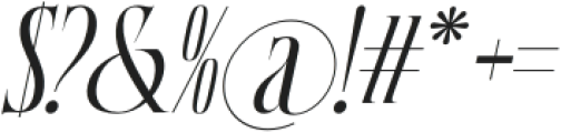 River SHINE Italic otf (400) Font OTHER CHARS