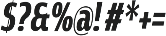 Rivera Bold Italic otf (700) Font OTHER CHARS
