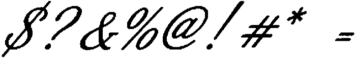 Riviera Blue Script Bold Slant otf (700) Font OTHER CHARS