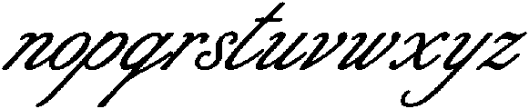 Riviera Blue Script Bold Slant otf (700) Font LOWERCASE