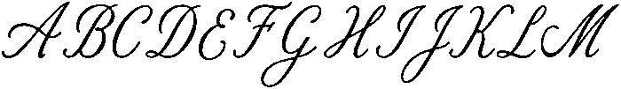 Riviera Blue Script Regular otf (400) Font UPPERCASE