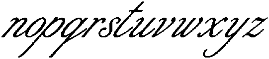 Riviera Blue Script Slant otf (400) Font LOWERCASE