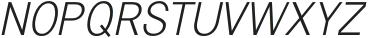 Rivoga Sans Light Italic otf (300) Font UPPERCASE