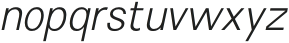 Rivoga Sans Light Italic otf (300) Font LOWERCASE